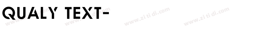 Qualy Text字体转换